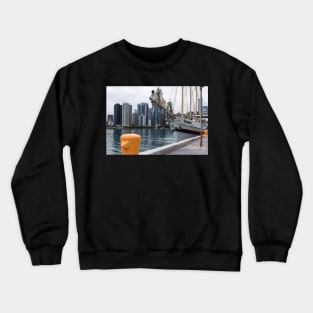 Chicago river scene Crewneck Sweatshirt